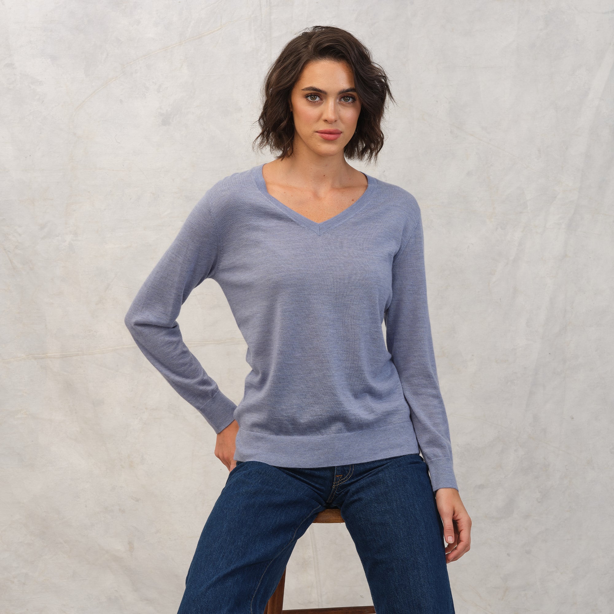 California Cashmere V Neck The Cashmere Sale