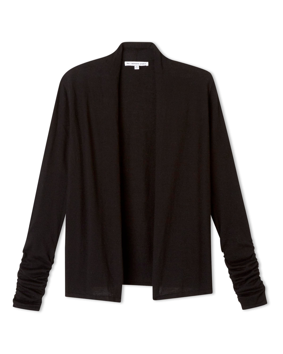 California Cashmere Ruched Sleeve Cardigan