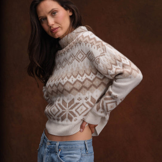 FAIR ISLE FUNNEL NECK  