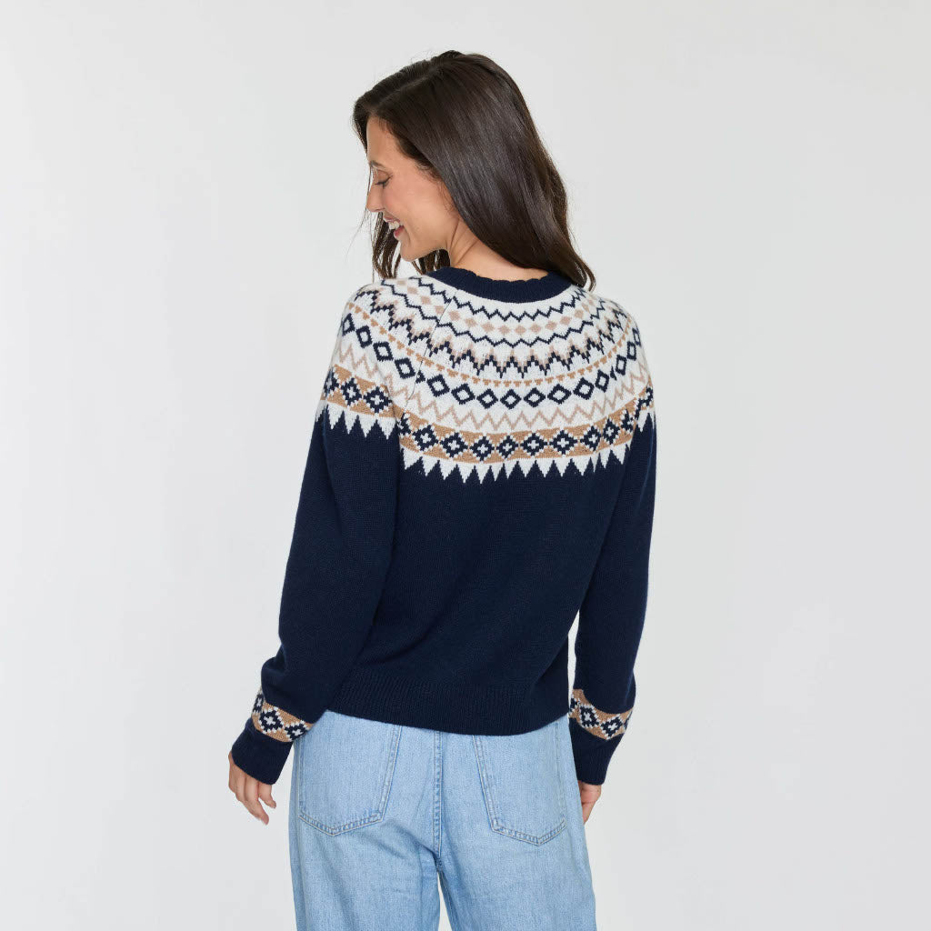 FAIR ISLE SCALLOPED CREW