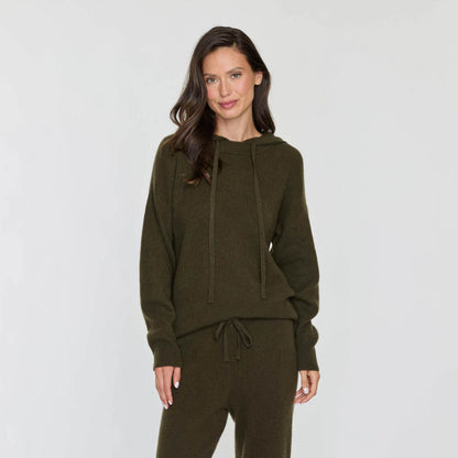 RIBBED DETACHABLE HOODIE