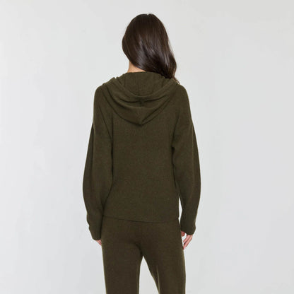 RIBBED DETACHABLE HOODIE