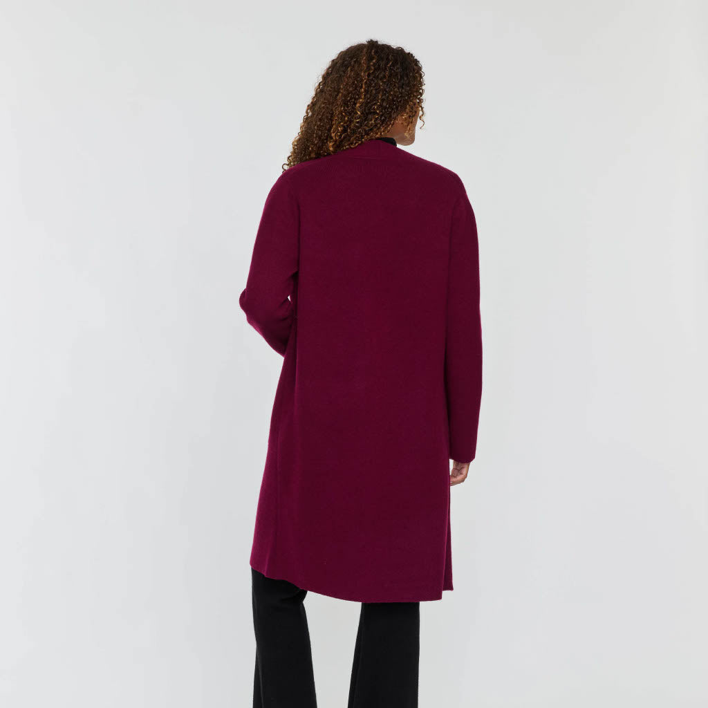 REVERSIBLE DOUBLE KNIT DUSTER