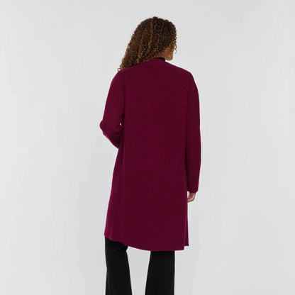 REVERSIBLE DOUBLE KNIT DUSTER
