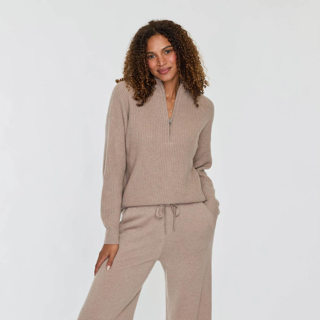 SHAKER QUARTER ZIP