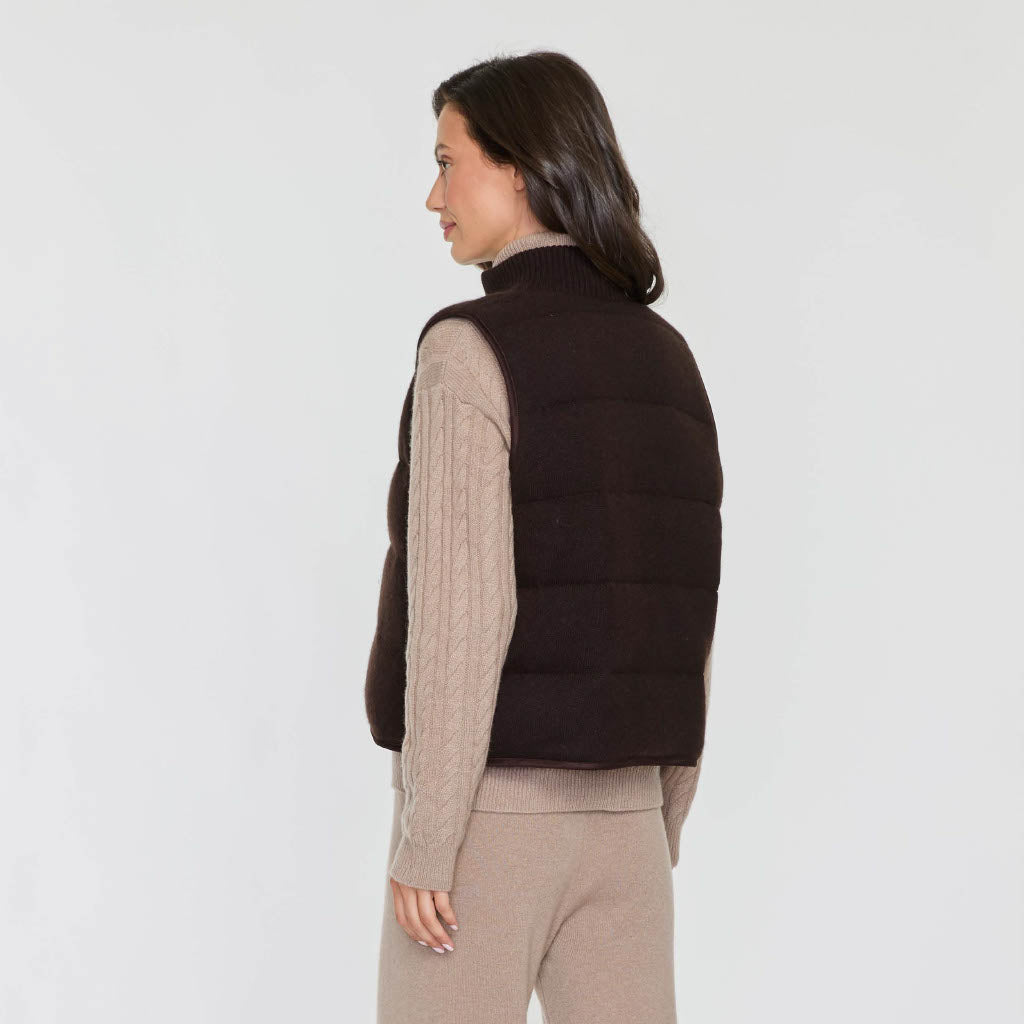 CASHMERE PUFFER VEST