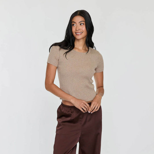 LUREX RIBBED BABY TEE  