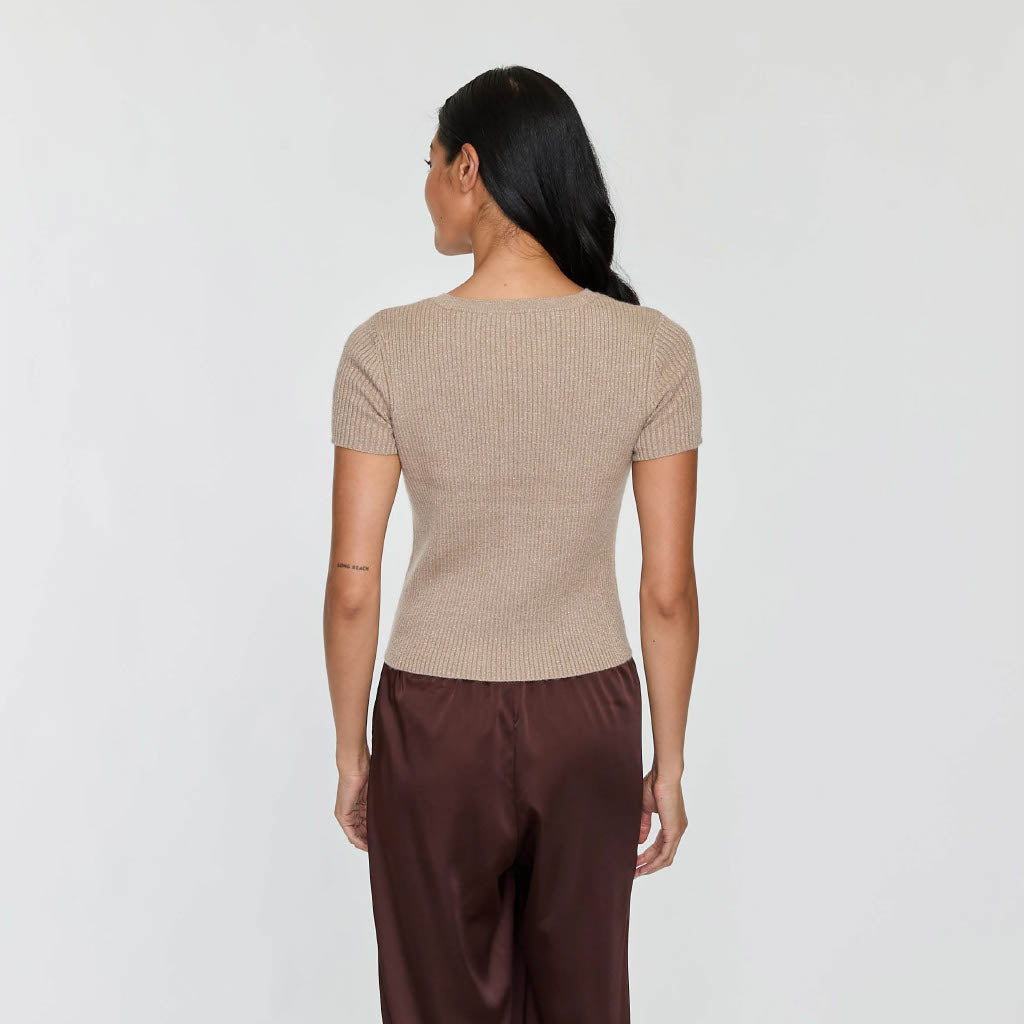 LUREX RIBBED BABY TEE