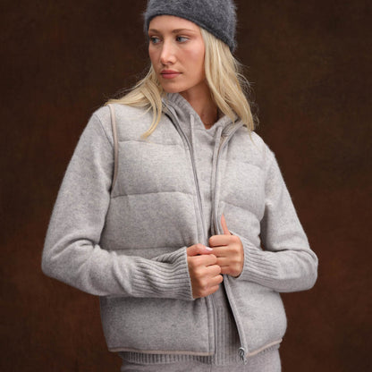 CASHMERE PUFFER VEST