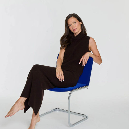 CROPPED SLEEVELESS TURTLENECK  