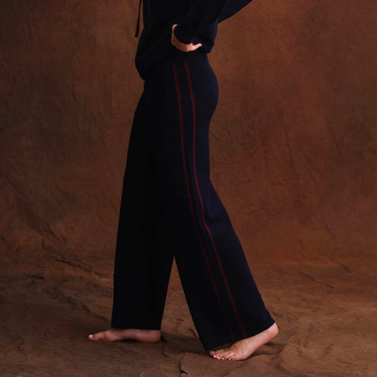 SIDE STRIPE WIDE LEG PANT  