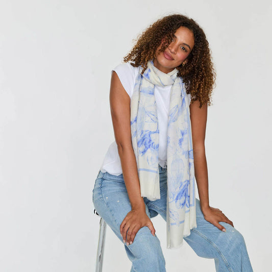 FLORAL PRINTED SCARF  