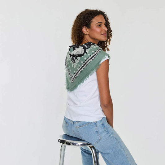 DRAGONFLY PRINTED SCARF  