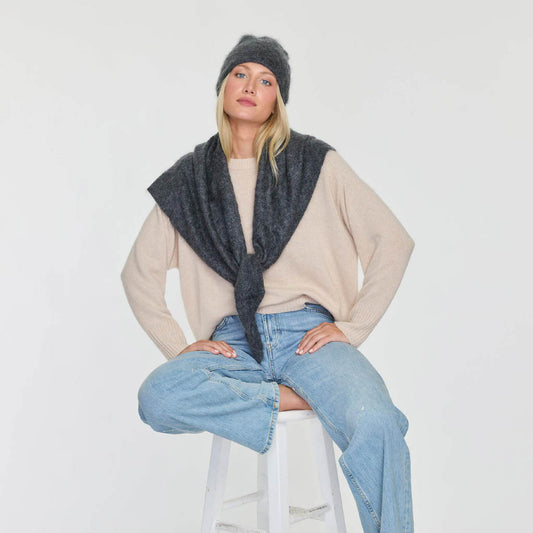 BRUSHED TRIANGLE SCARF  
