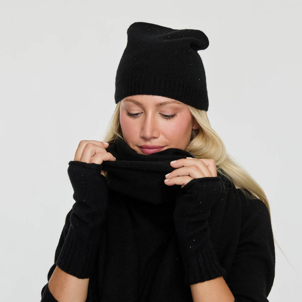 SCATTERED RHINESTONE SCARF