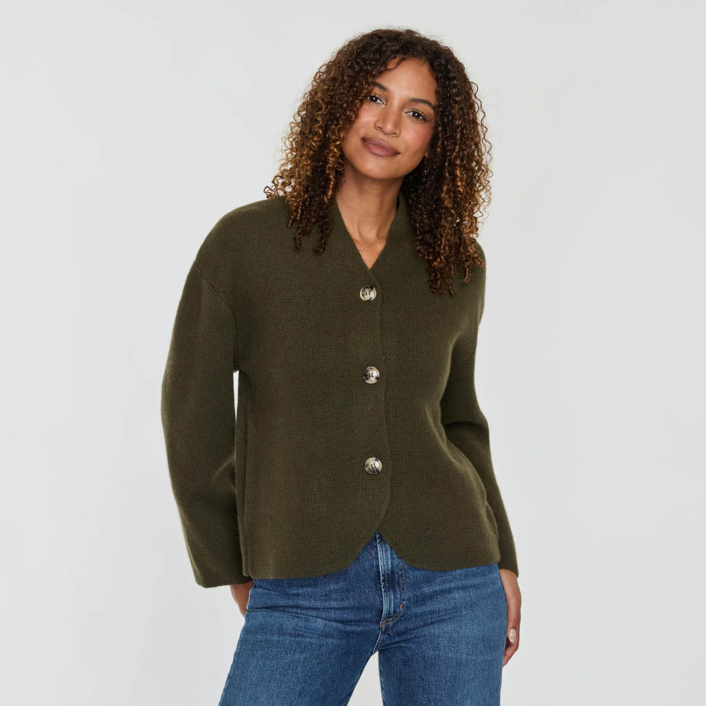 ROUND HEM BUTTON JACKET