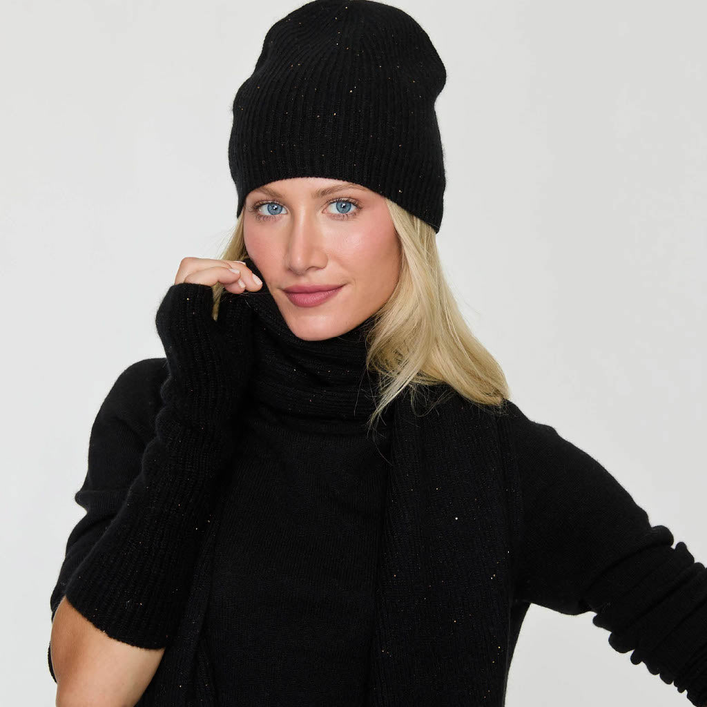 LUREX RIBBED HAT