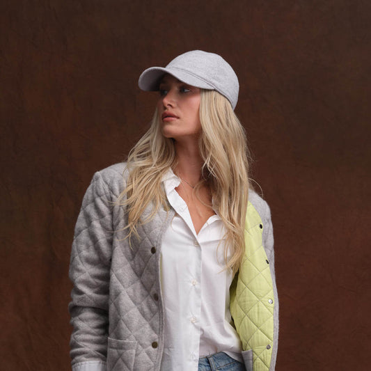 CASHMERE BASEBALL HAT  
