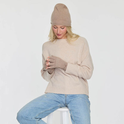 RIBBED CONVERTIBLE MITTEN