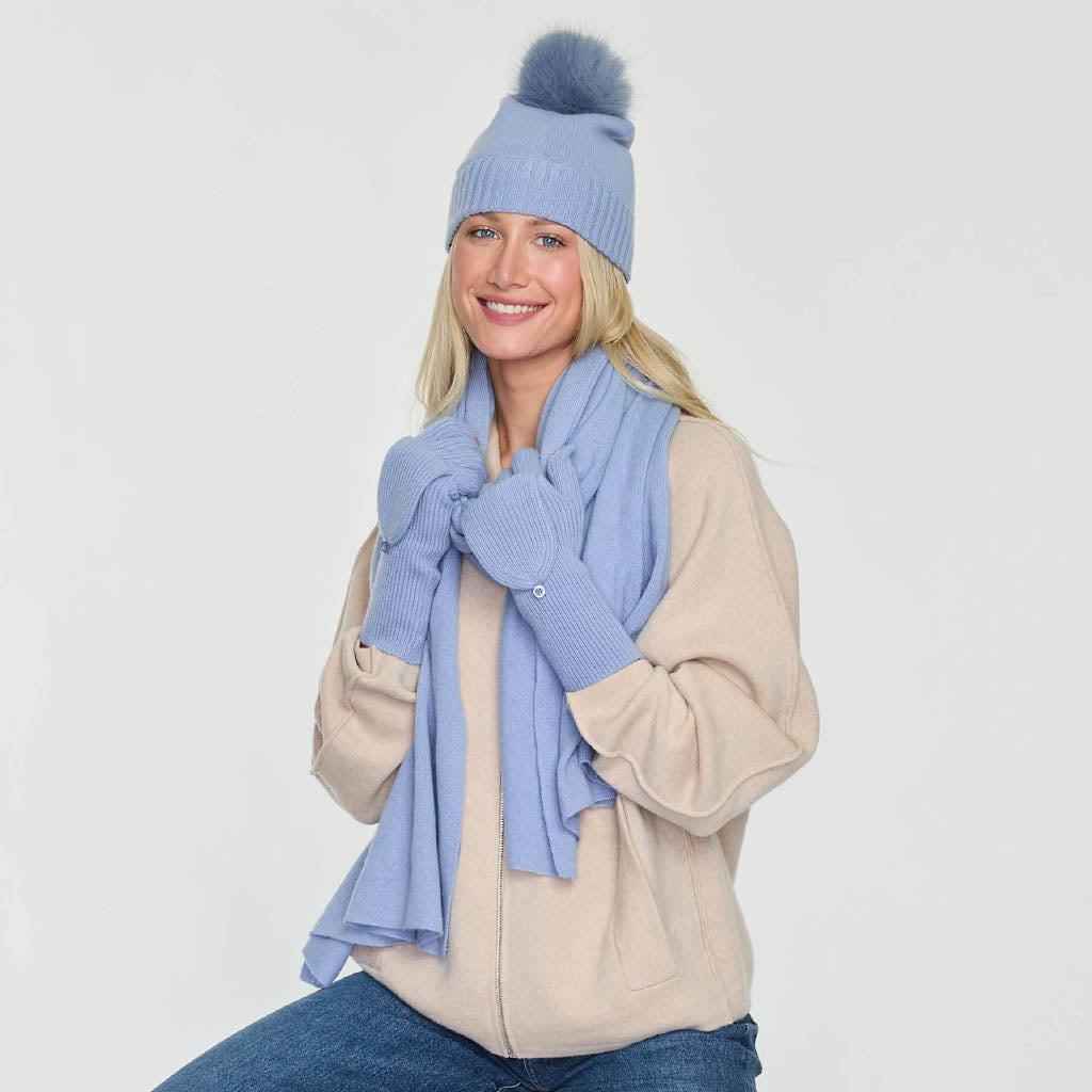 RIBBED CONVERTIBLE MITTEN