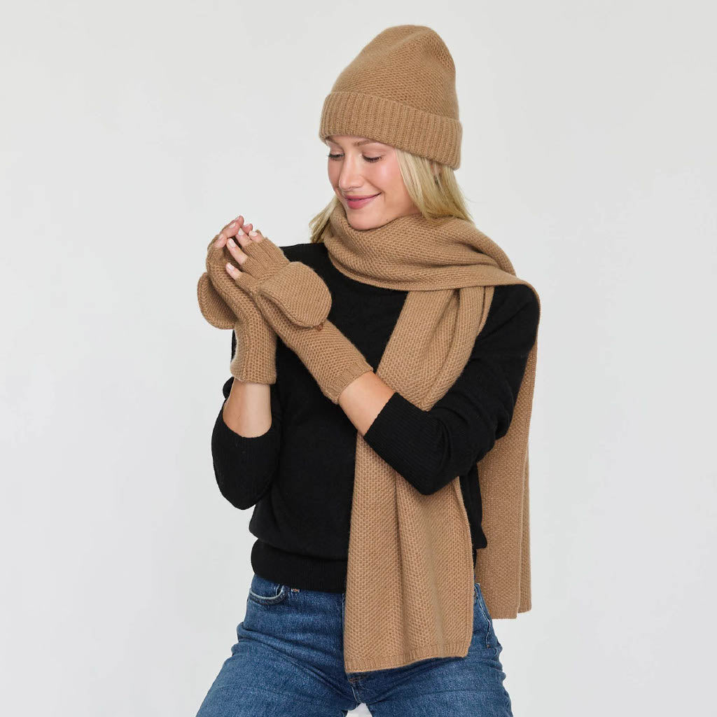 HONEYCOMB CONVERTIBLE MITTEN