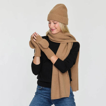 HONEYCOMB CONVERTIBLE MITTEN