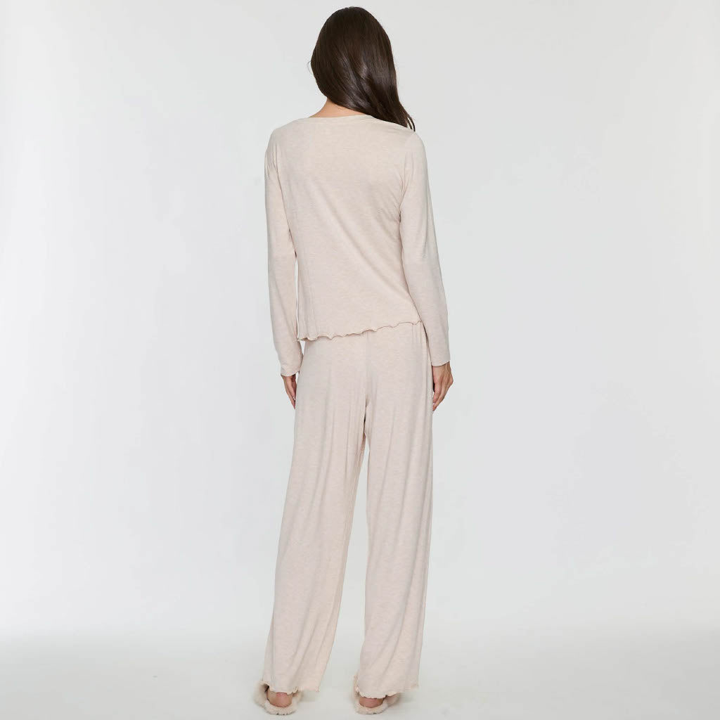 RUFFLE TRIM PJ SET