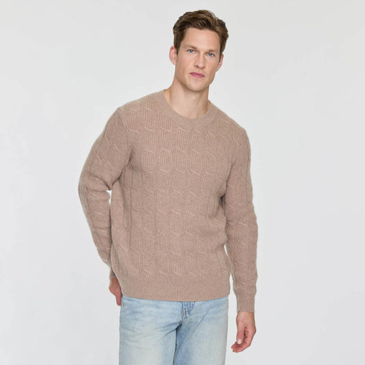 MEN'S NOVELTY CABLE CREW  