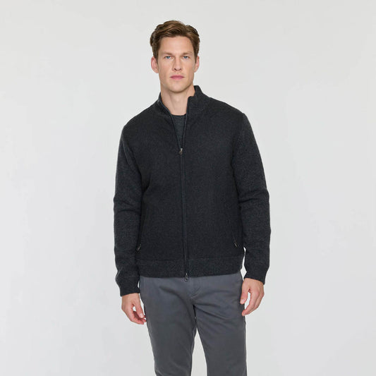 MEN'S MIXED MEDIA ZIP JACKET  