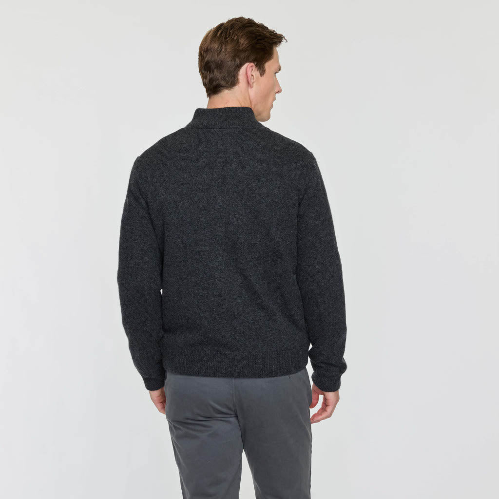 MEN'S MIXED MEDIA ZIP JACKET