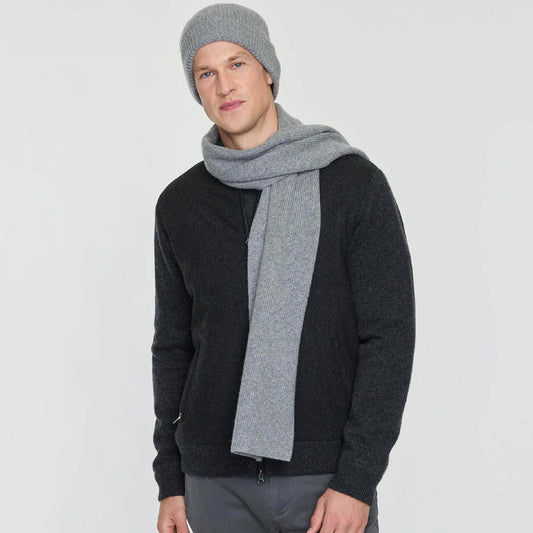 MEN'S NEW RIBBED SCARF  