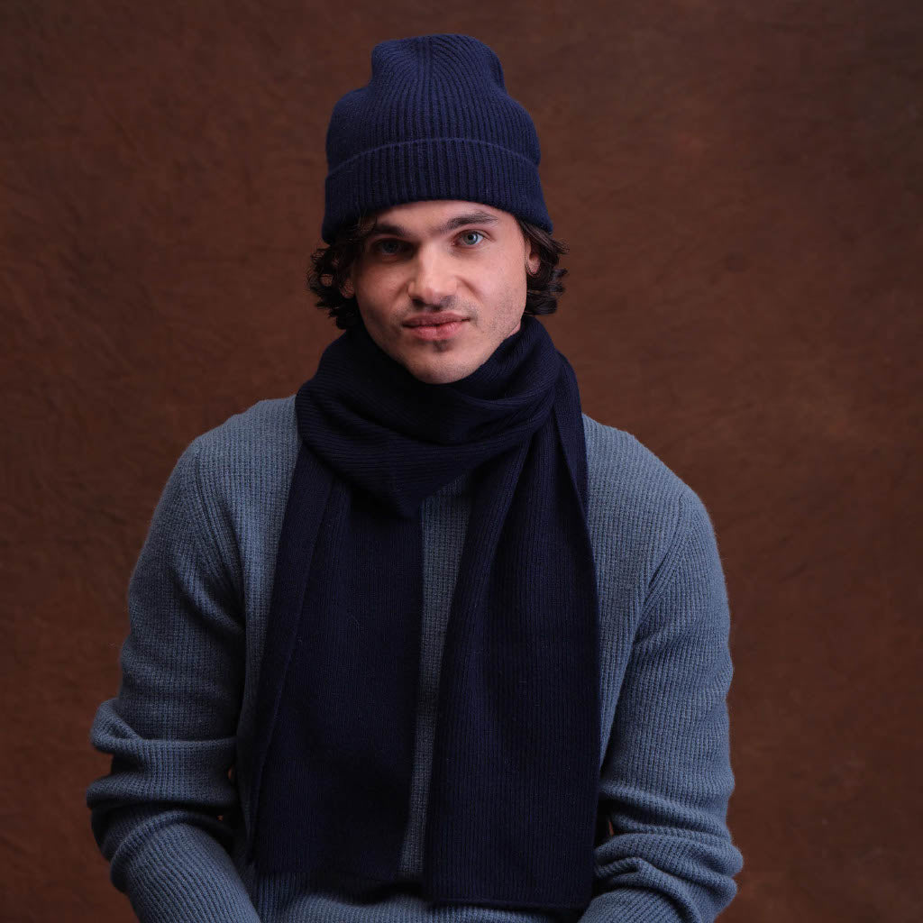 MEN'S NEW RIBBED SCARF