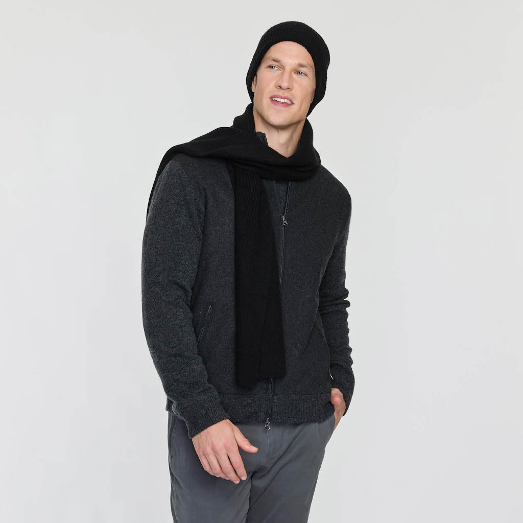 MEN'S NEW RIBBED SCARF
