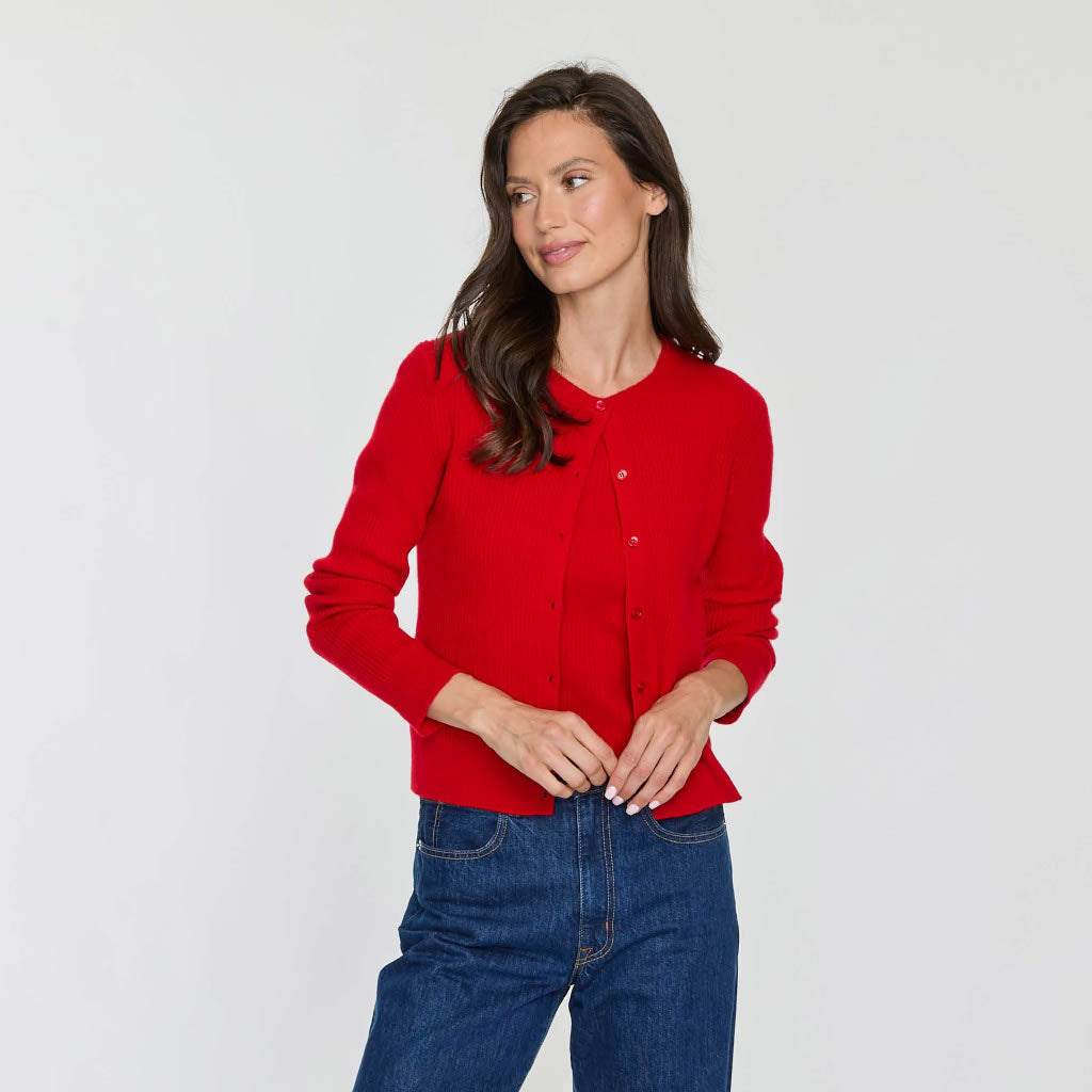 MINI RIB CARDIGAN