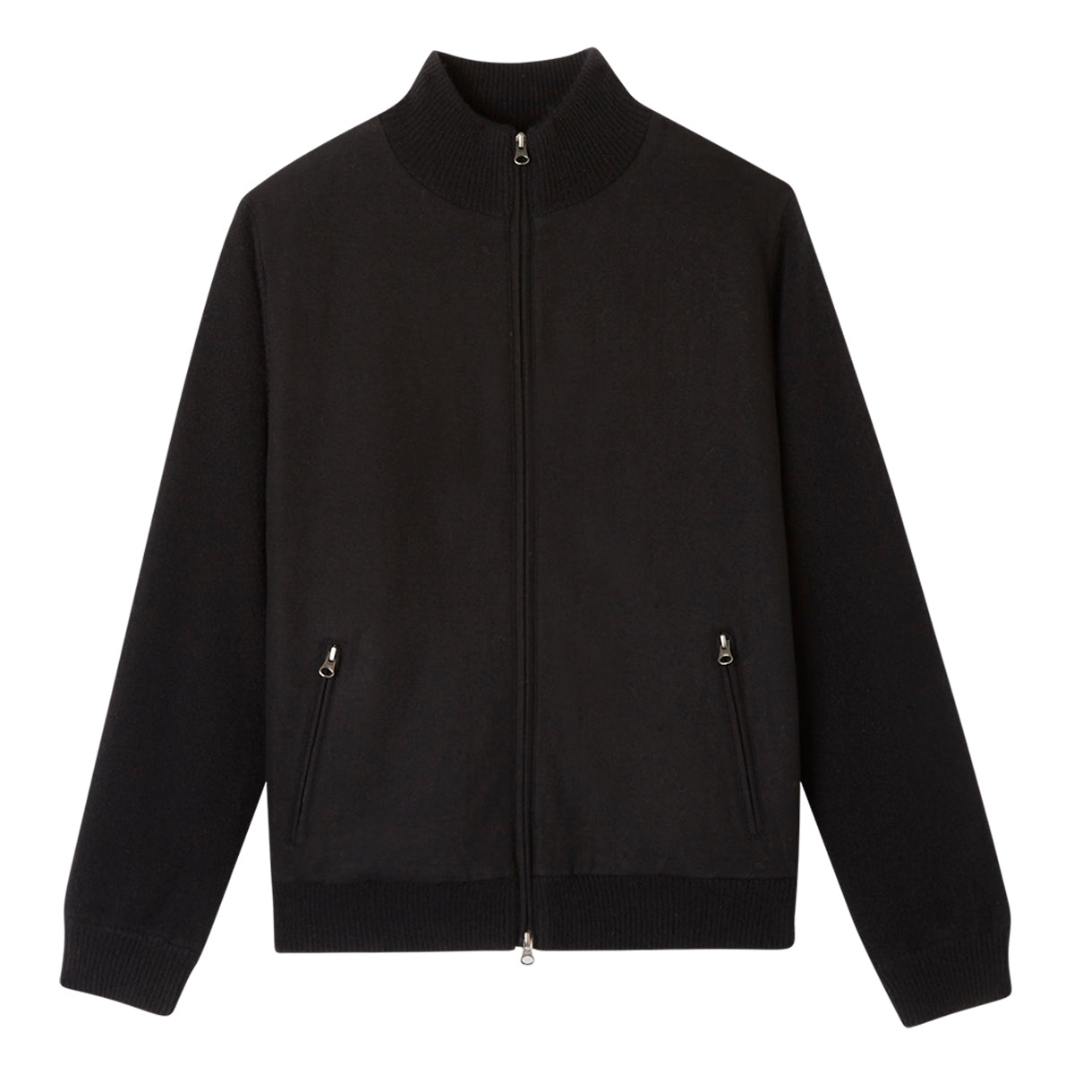 MEN'S MIXED MEDIA ZIP JACKET