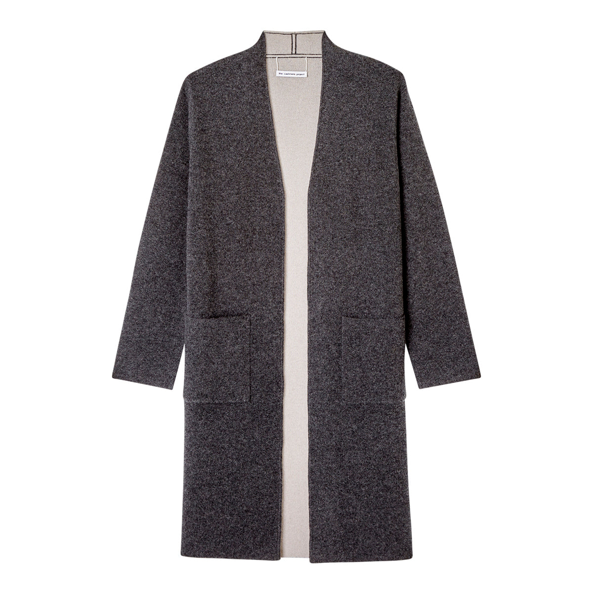 REVERSIBLE DOUBLE KNIT DUSTER