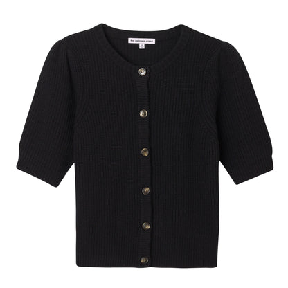 SHORT SLEEVE SHAKER CARDIGAN