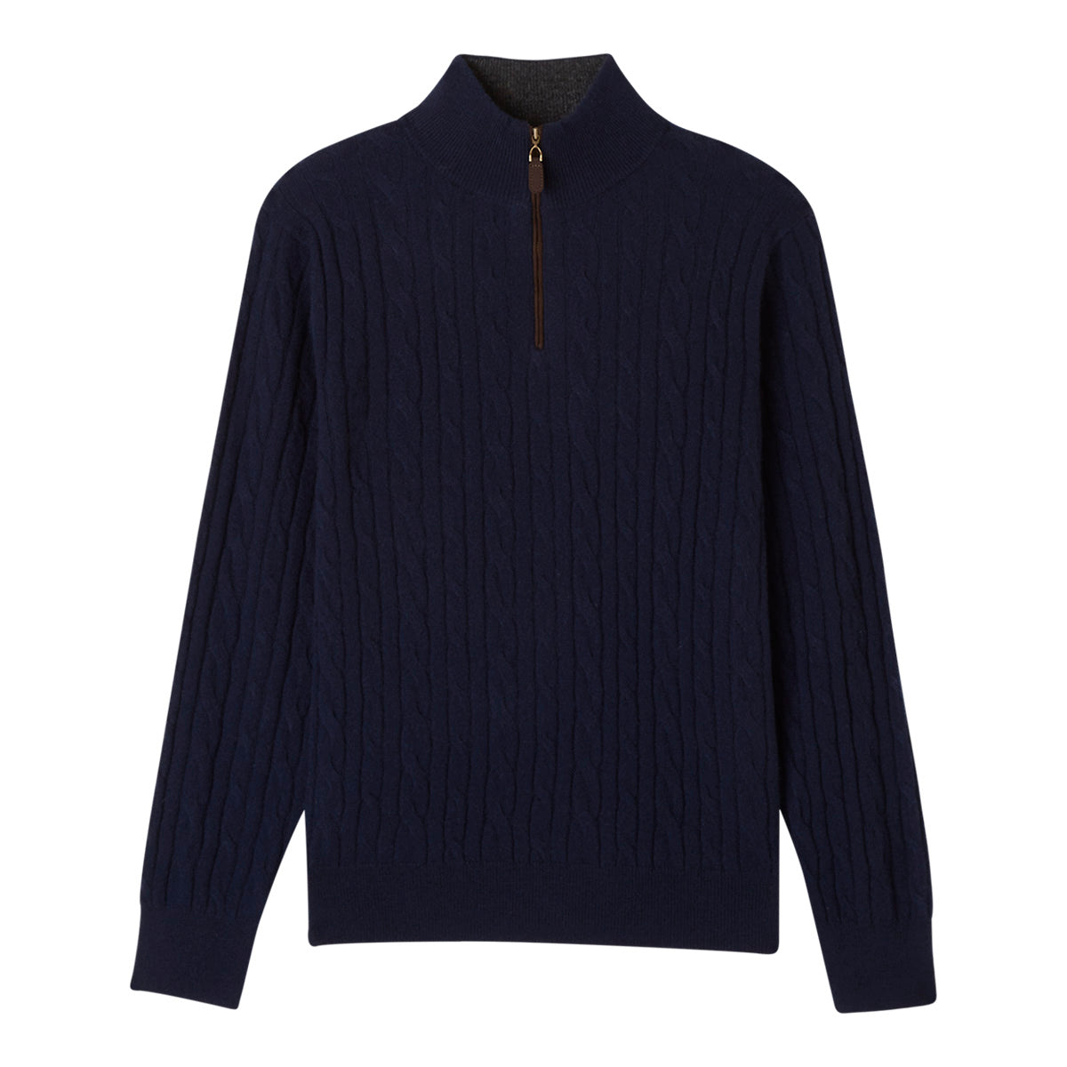 MEN'S CLASSIC CABLE QUARTER ZIP