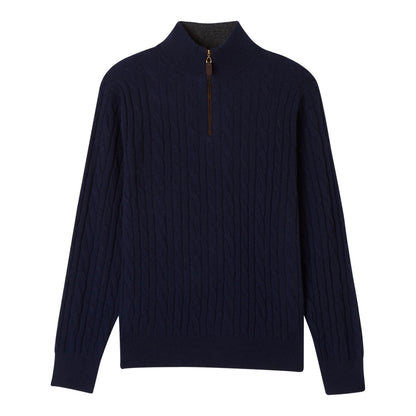 MEN'S CLASSIC CABLE QUARTER ZIP