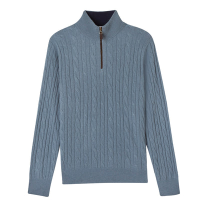 MEN'S CLASSIC CABLE QUARTER ZIP