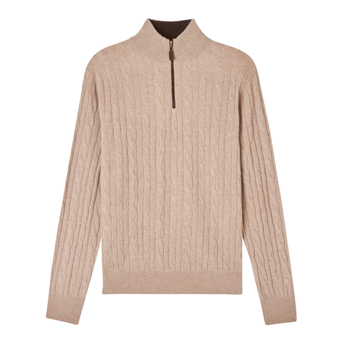 MEN'S CLASSIC CABLE QUARTER ZIP