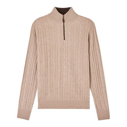 MEN'S CLASSIC CABLE QUARTER ZIP