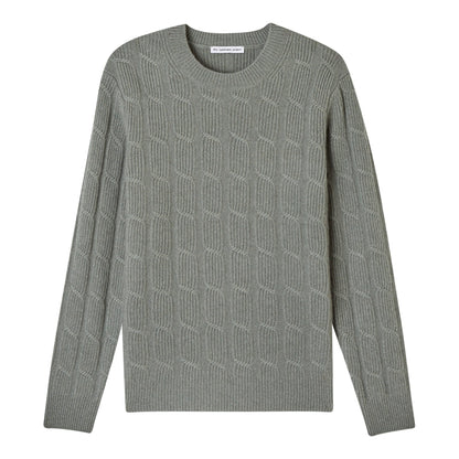 MEN'S NOVELTY CABLE CREW