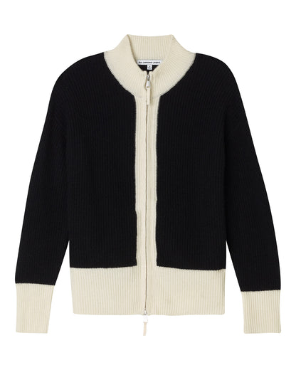 Colorblock Ribbed Zip Jacket