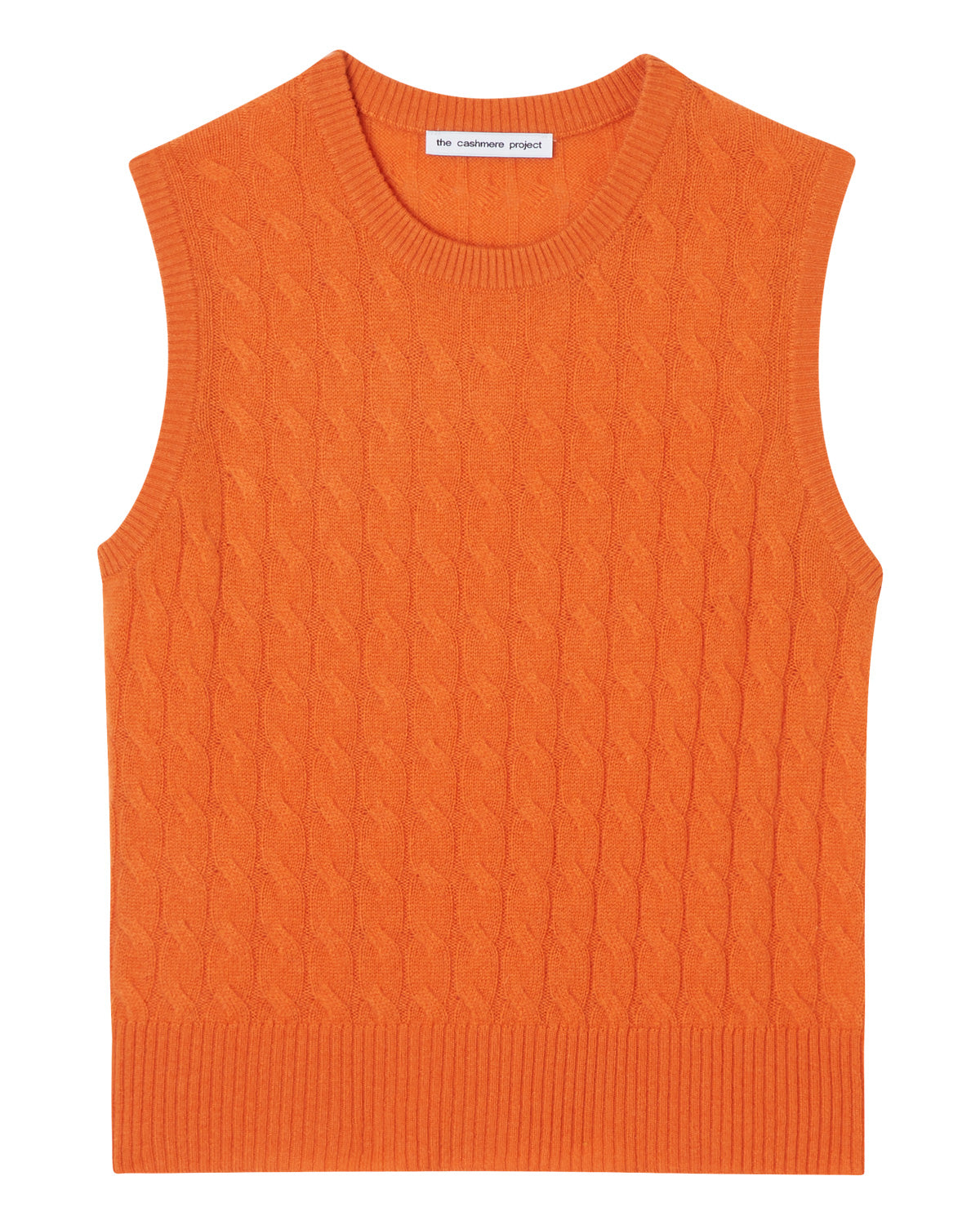 Sleeveless Cable Vest