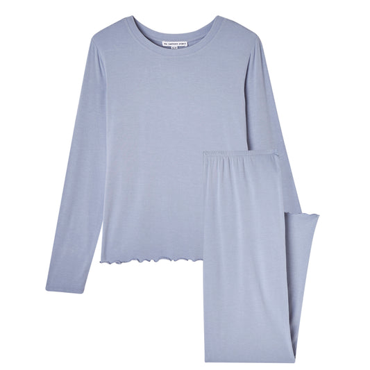 RUFFLE TRIM PJ SET  
