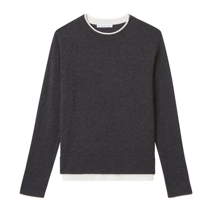 TIPPED RELAXED CREW