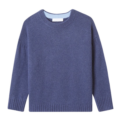 LUXE DROP SHOULDER CREW