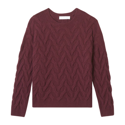 LUXE WOVEN CABLE CREW