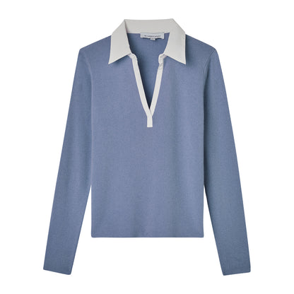 POPLIN COLLAR POLO